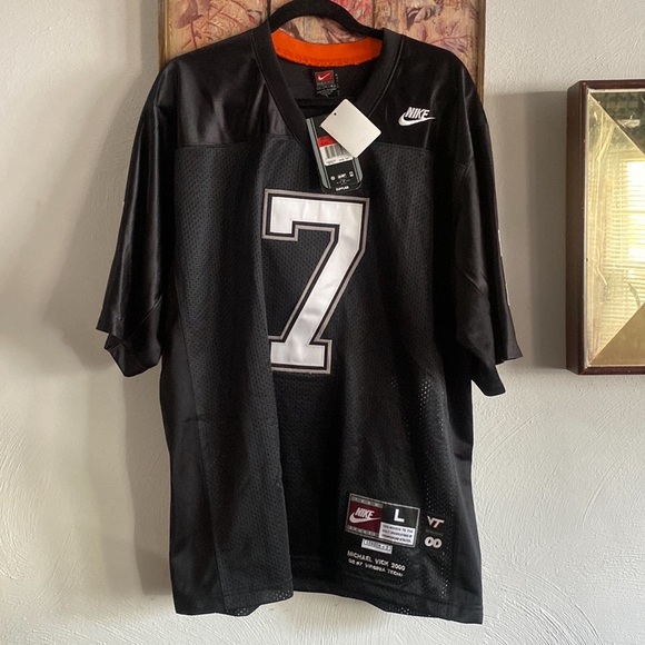 NIKE VIRGINIA TECH MEMORABILIA VT MICHAEL VICK FOOTBALL JERSEY MENS SIZE L NWT - Picture 15 of 15